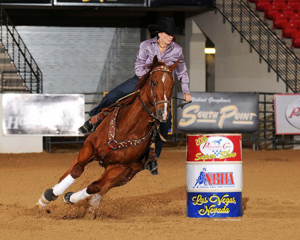 Jo Scarmardo and Sixth Vision compete at the Las Vegas Super Show. Photo by Dusty Saddles Photography.