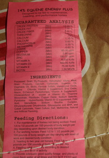 feed label
