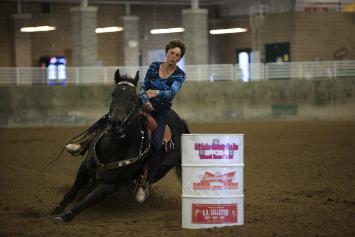 Norma Wood won Saturday and Sunday’s open races of the Salt Lake County Can Run.