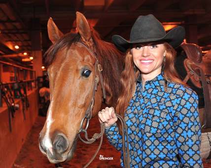 WPRA’s 2013 leading Rookie-of-the-Year, Jenna Marie Moore, Johnson City, Texas was among the set of 10 that competed in the 20th performance on Monday night, Feb. 4.
