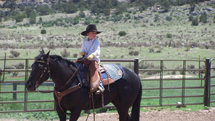 Often the best teacher for young or green riders is an extremely broke and dependable horse that gives them confidence.