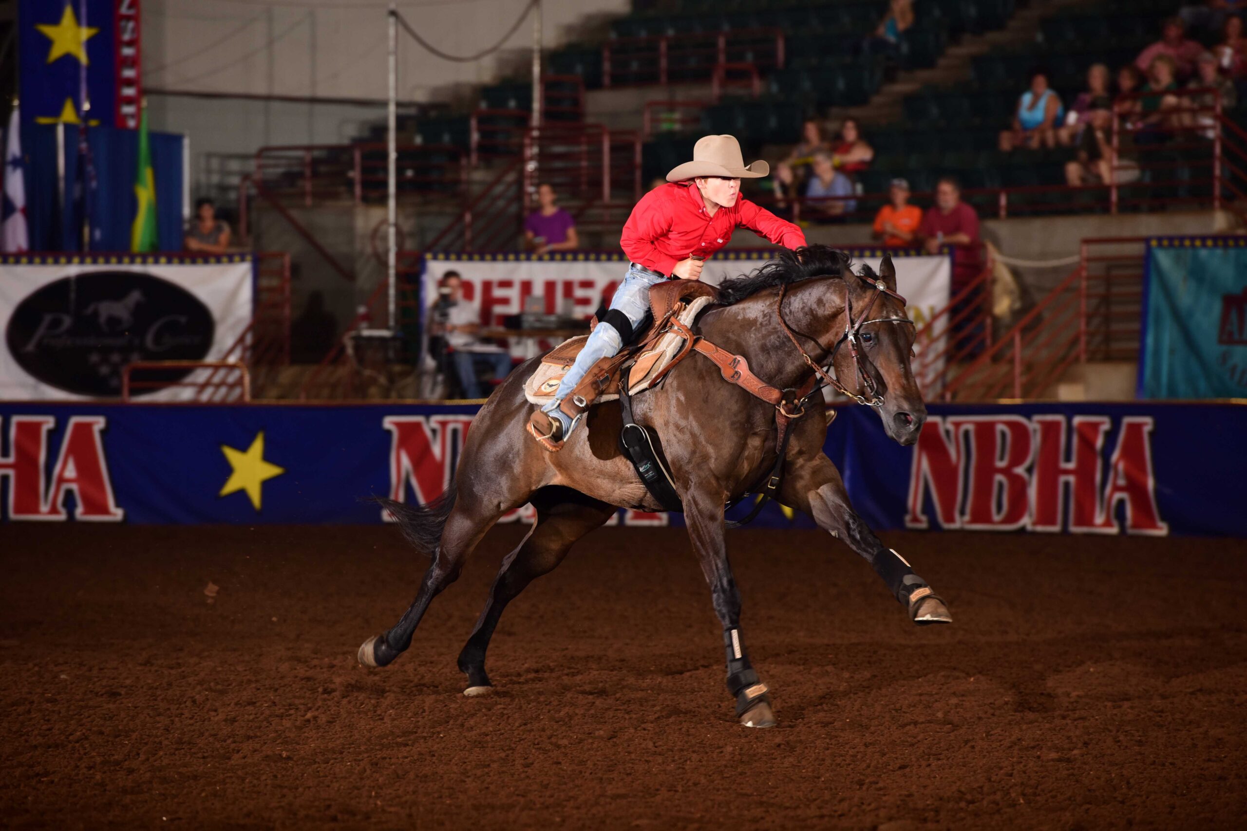 Michael Duffie NBHA Youth World round two winner. Photo by Phifer Photography