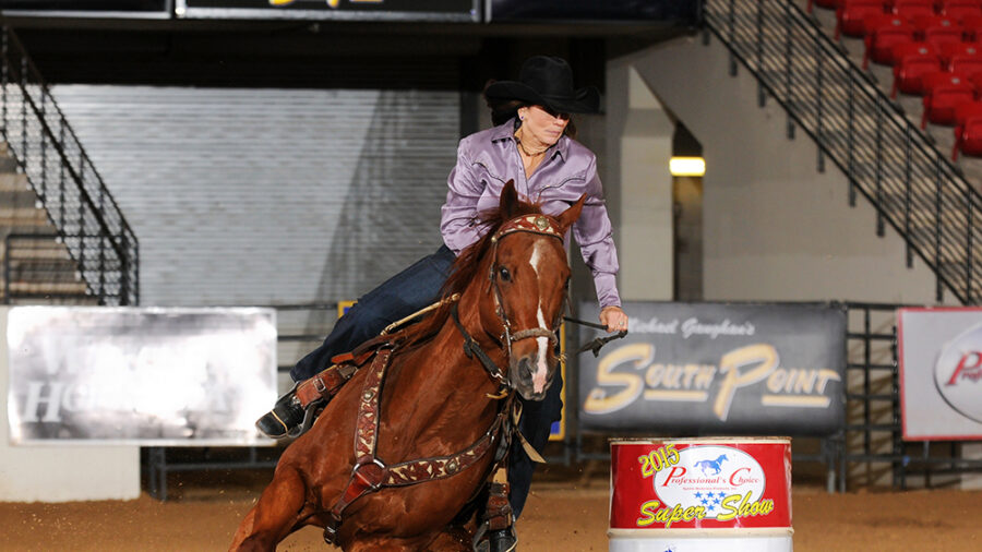 Jo Scarmardo and Sixth Vision compete at the Las Vegas Super Show. Photo by Dusty Saddles Photography.