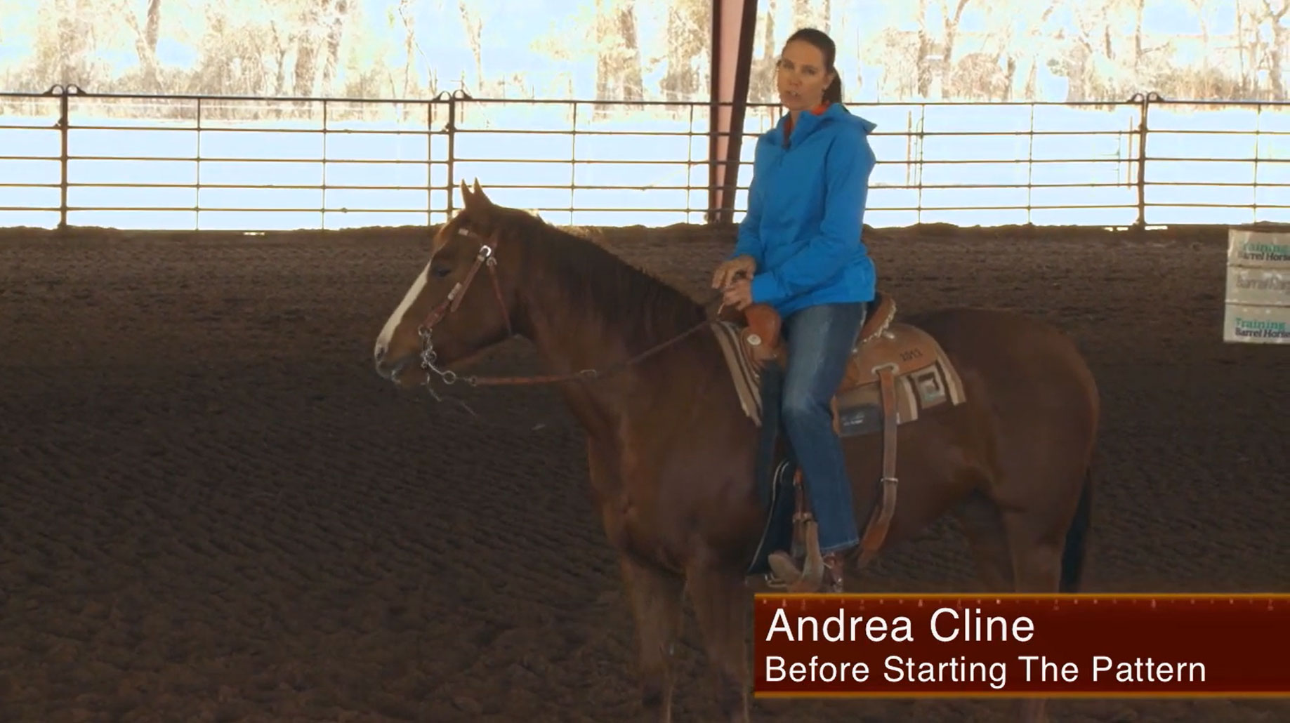 Andrea Cline before starting on the pattern