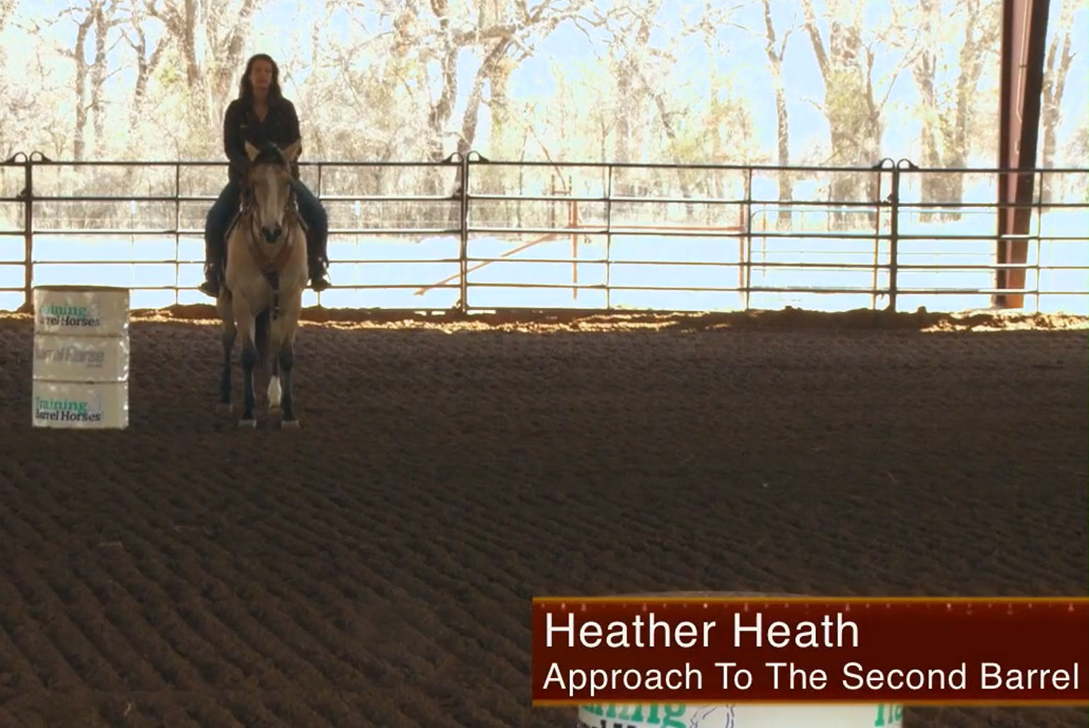 Heather Heath approach to the second barrel