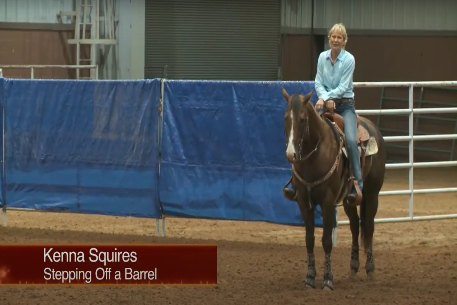 stepping off a barrel