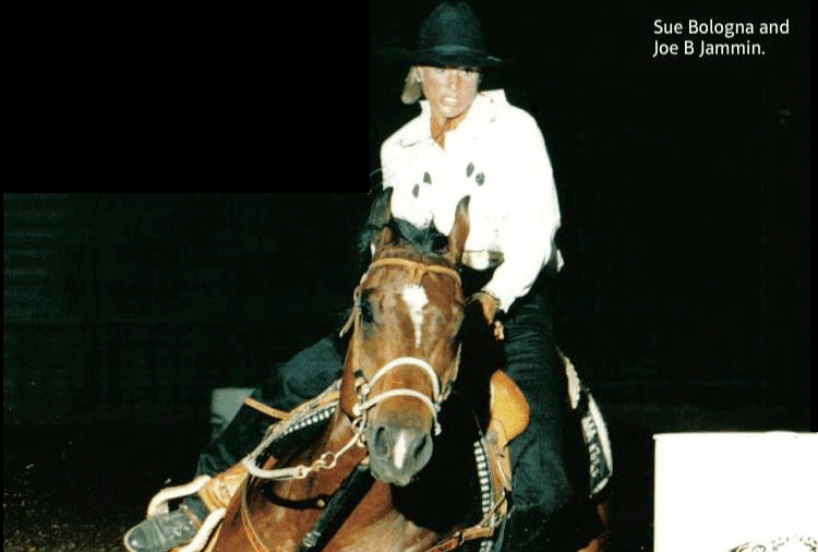 Sue Bologna turns a barrel on Joe B Jammin