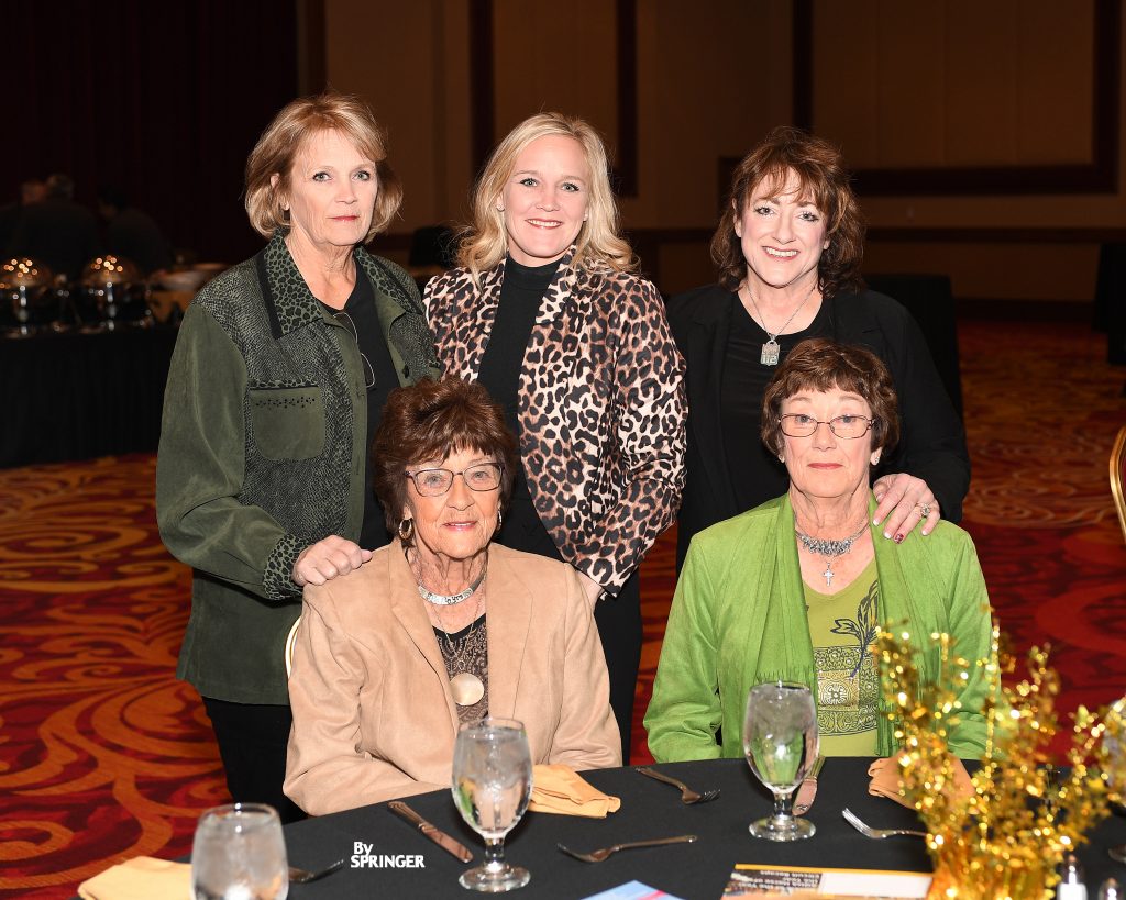 Renee Youree-Ward, Kylie Weast, Becky Combs-Bradley, Florence Youree and her sister Sherry Johnson at the 2018 WPRA Star Celebration