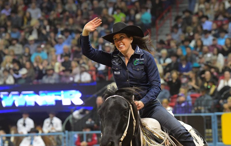 Nellie Miller and Rafter W Minnie Rena 2017 NFR