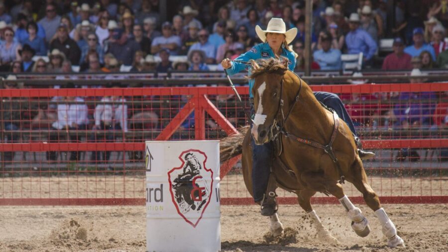 Shali Lord and Freckles Ta Fame at Cheyenne Frontier Days