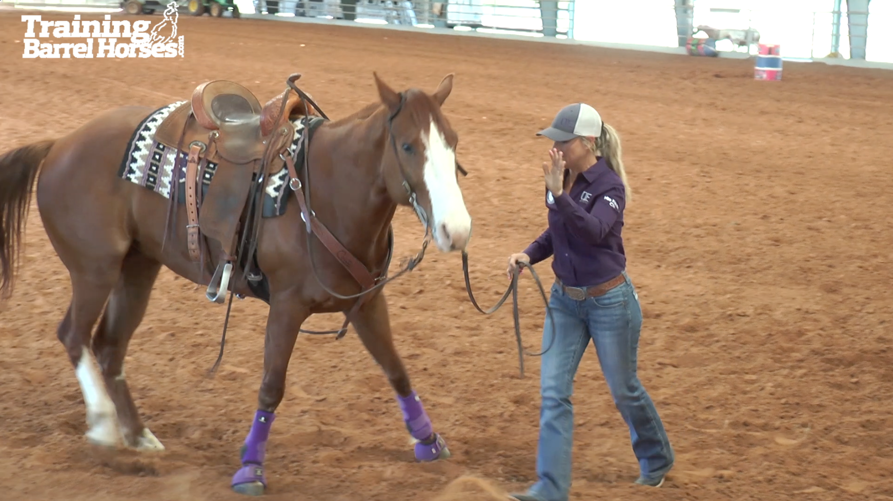 Ivy Hurst demonstrating ground manners