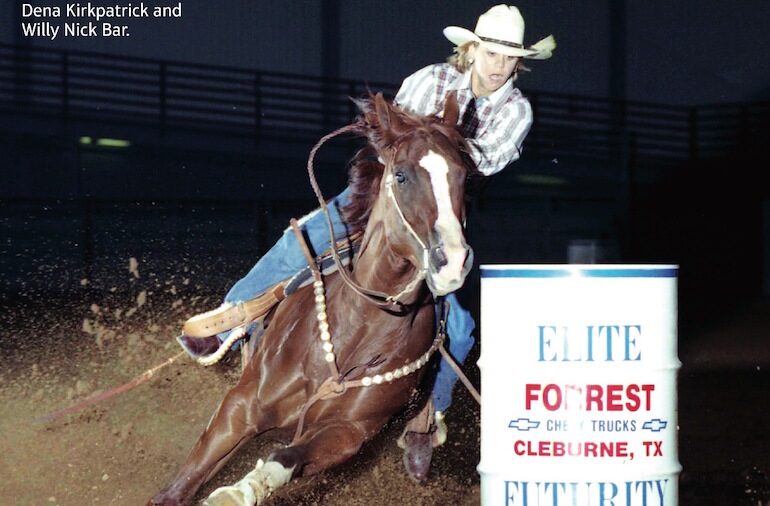 Dena Kirkpatrick riding Willy Nick Bar her horse with the "it" factor