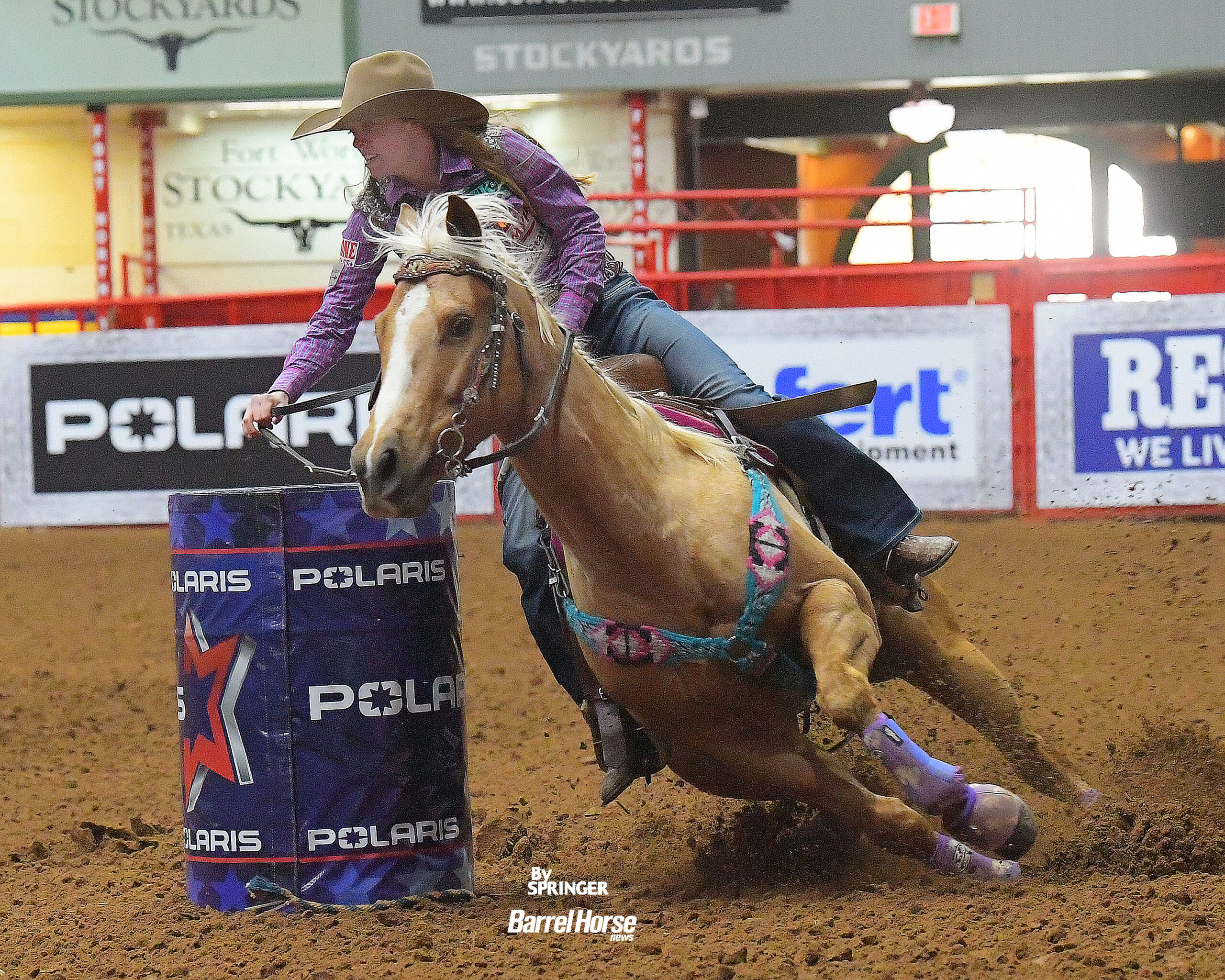Jimmie Smith turning the second barrel in The American Semifinals slack