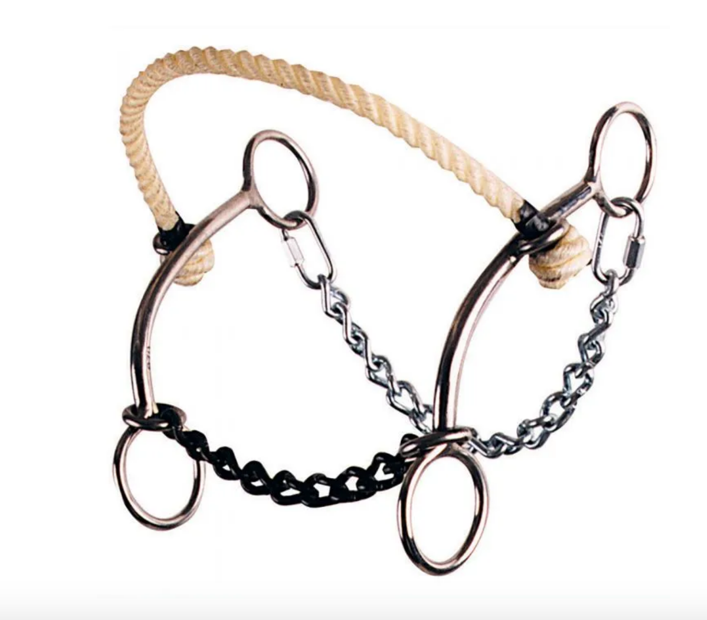 The Reinsman Johnson hack combination bit is not actually a hackamore. 