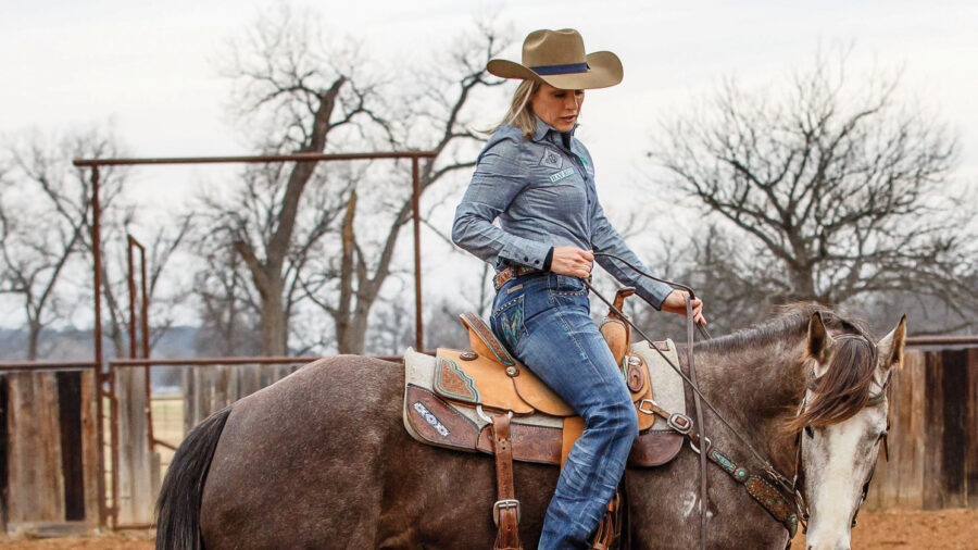 Maintain your horse's frame by setting your hands and not moving them.