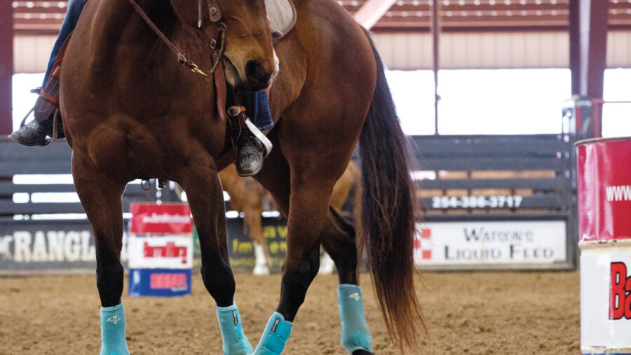 Leg cues when it comes to barrel racing
