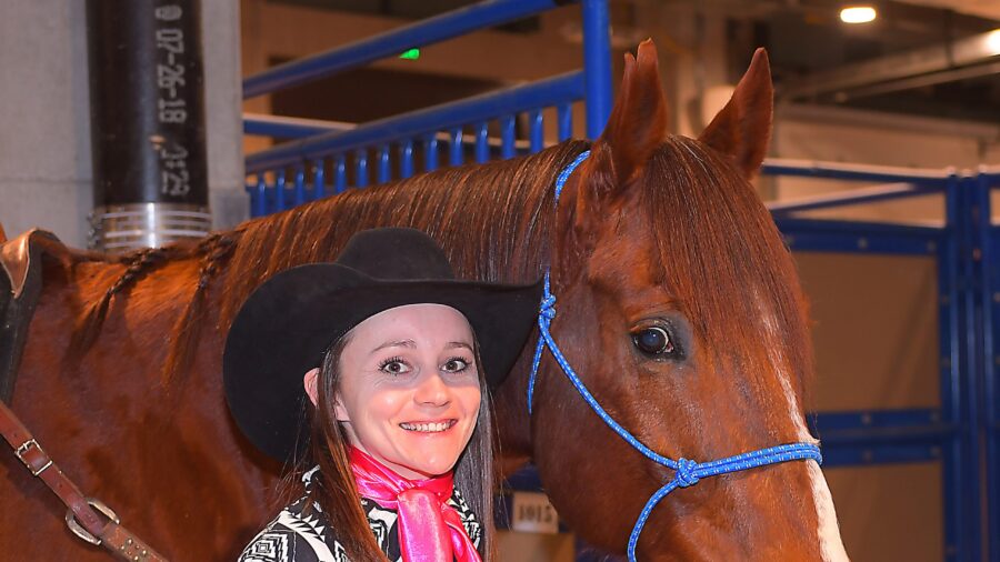 Amanda Welsh with her horse