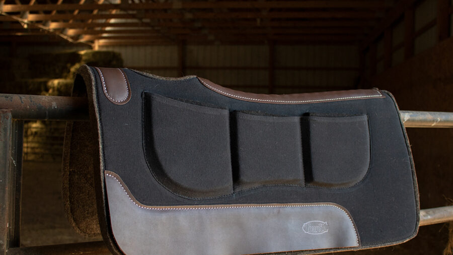 Shim Saddle Pad on fence