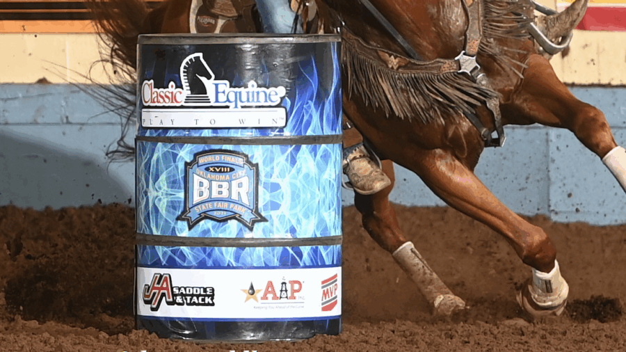 horse turning around Better Barrel Races barrel