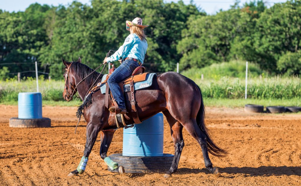 Conditioning the barrel horse includes mental and physical.