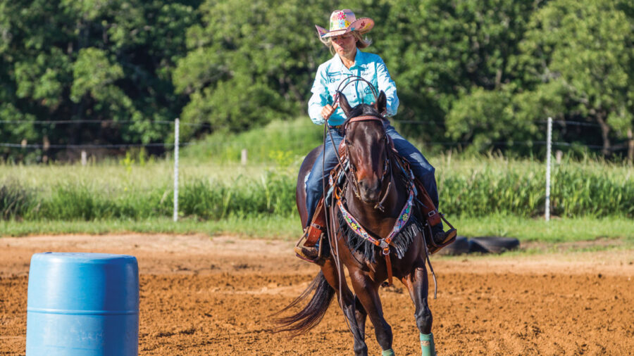 Conditioning the barrel horse around the barrels