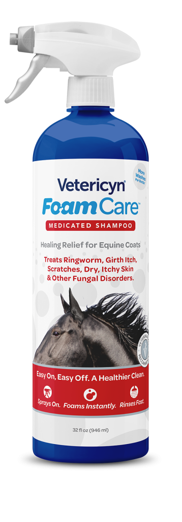 Vetericyn FoamCare Medicated Shampoo for your horse's coat