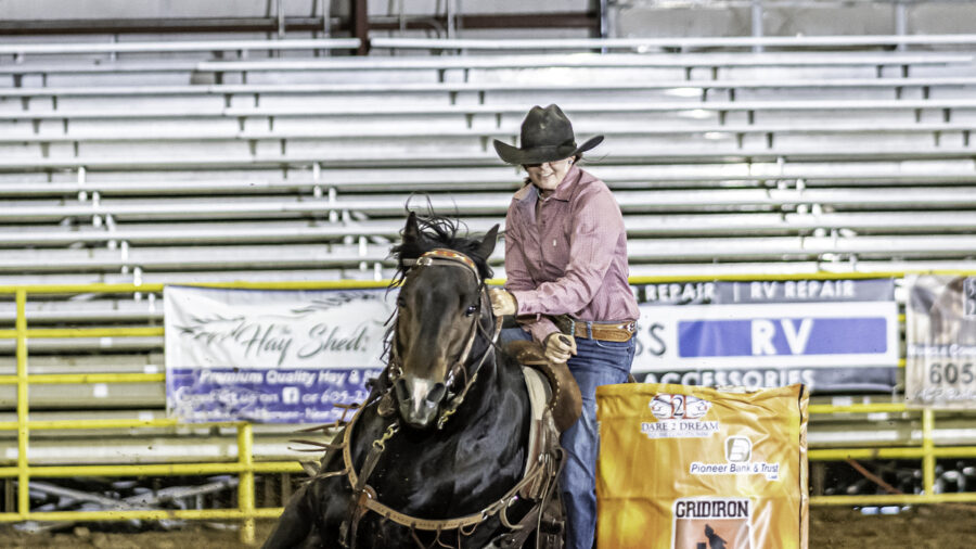 Ashley Day turns a barrel