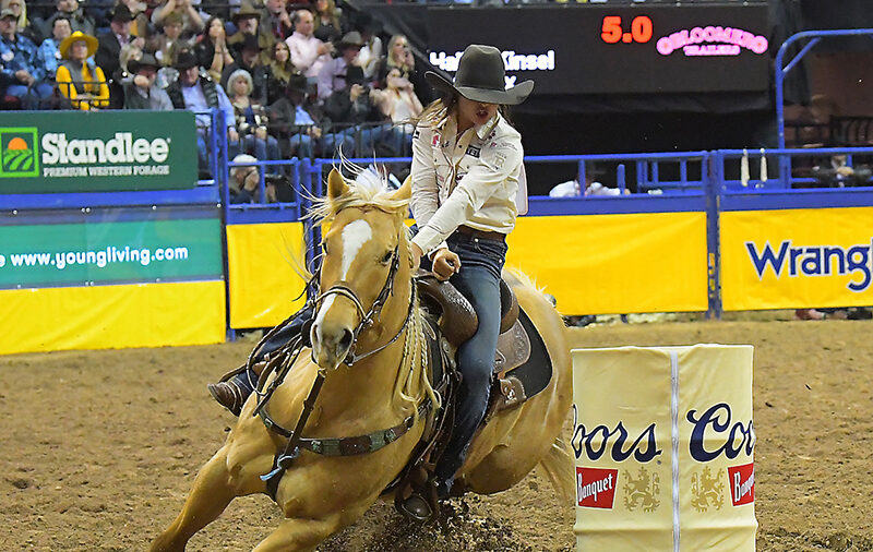Hailey Kinsel turns second barrel