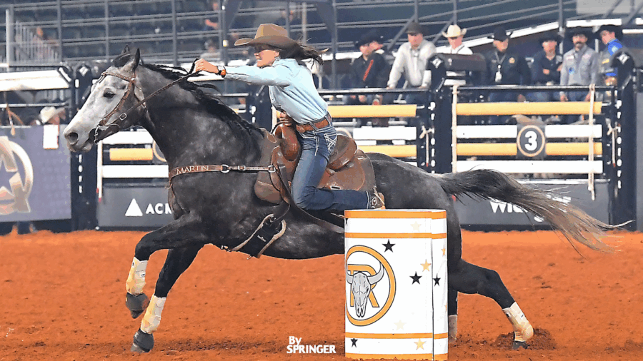 Lisa Lockhart leaving second barrel