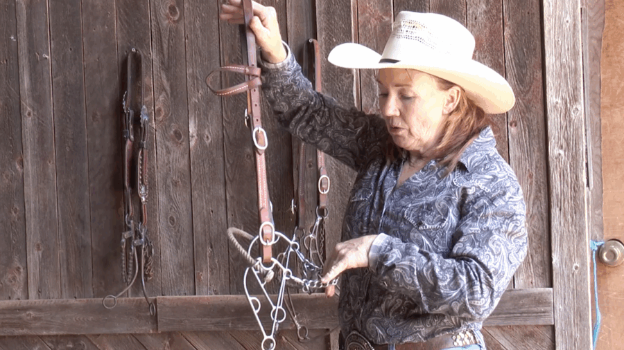 Jyme Beth Powell discusses how she utilizes hackamores in her training program and how to use them properly for barrel racing.