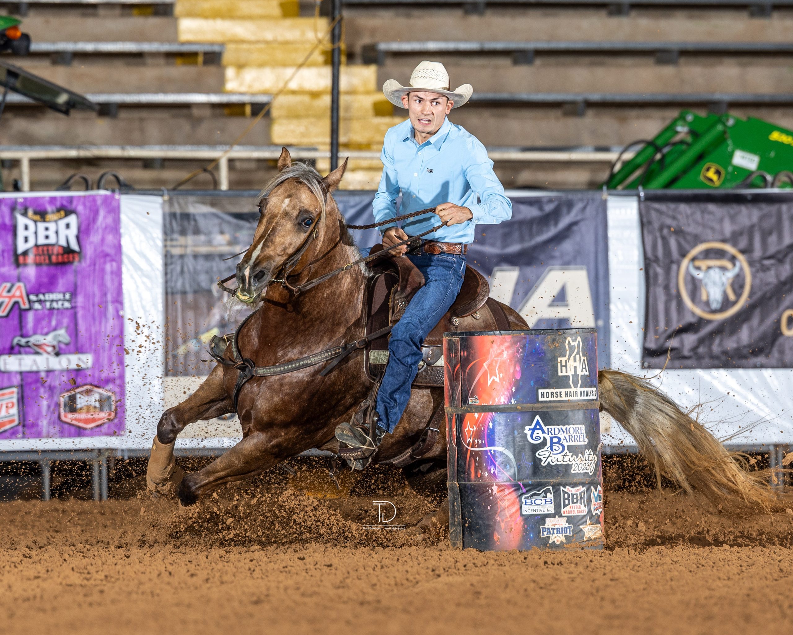John Ressler turns third barrel