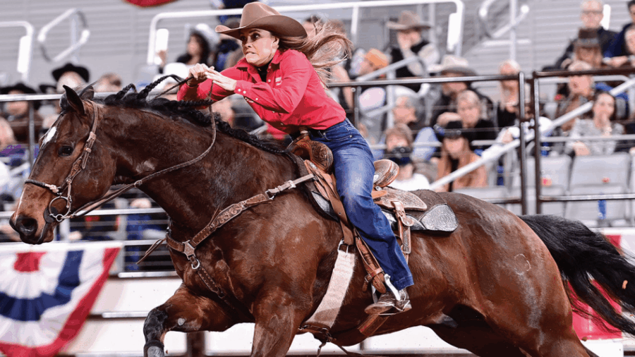 Ilyssa Riley leaves first barrel at FWSSR