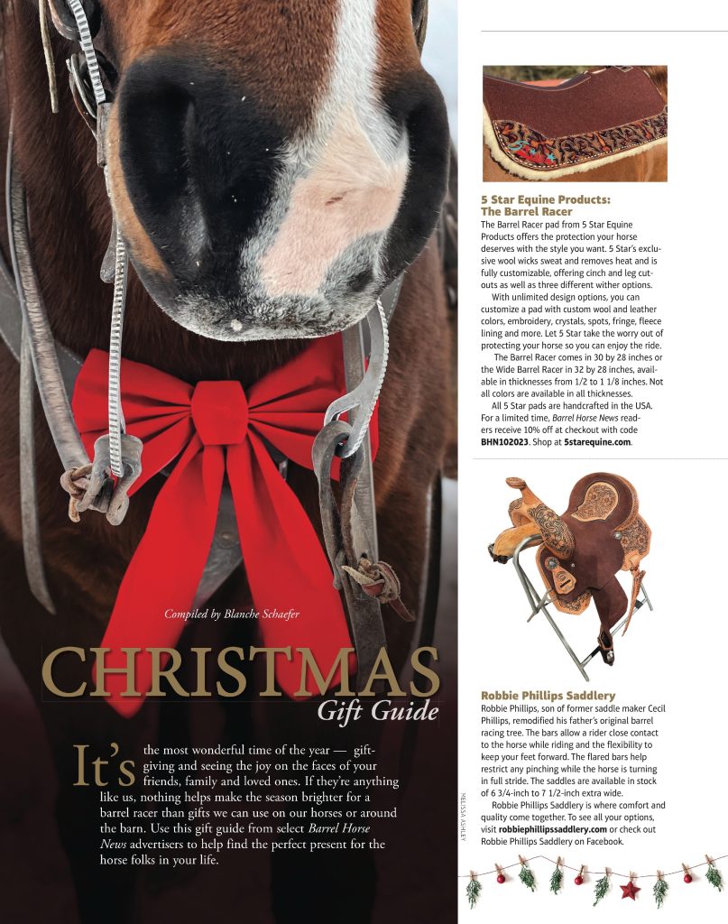 It's time for gift giving and seeing the joy on loved ones faces. Here is a Christmas Gift Guide perfect for any barrel racer on your list!