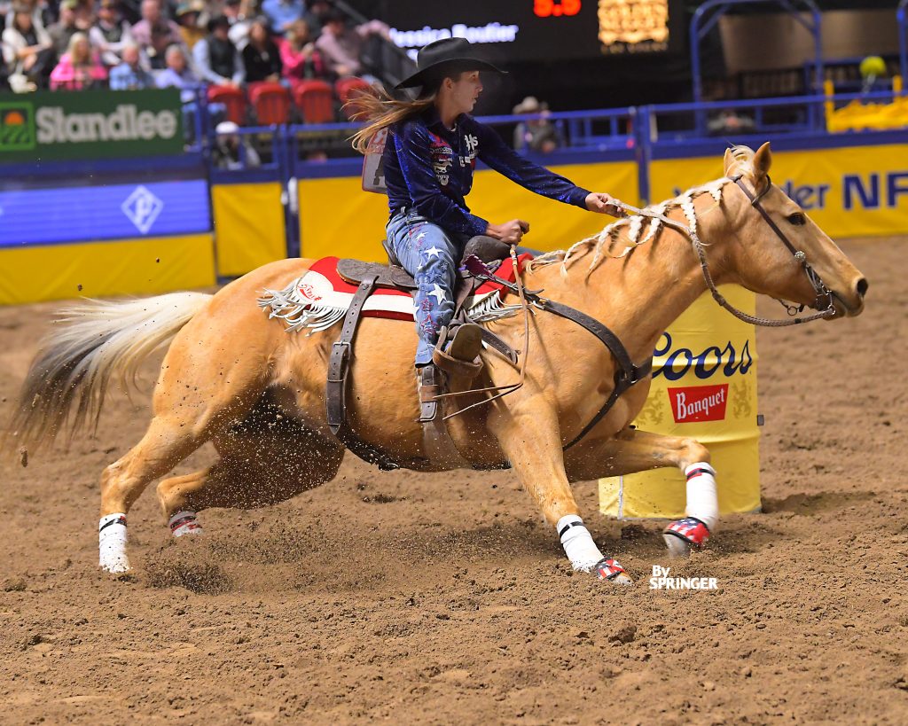 Jessica Routier turns second barrel