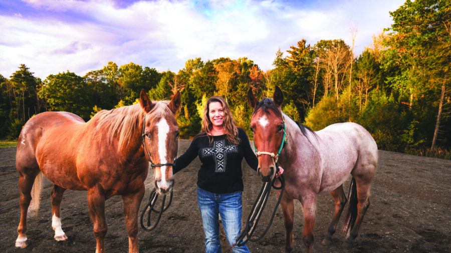 Tanya Condon with horses