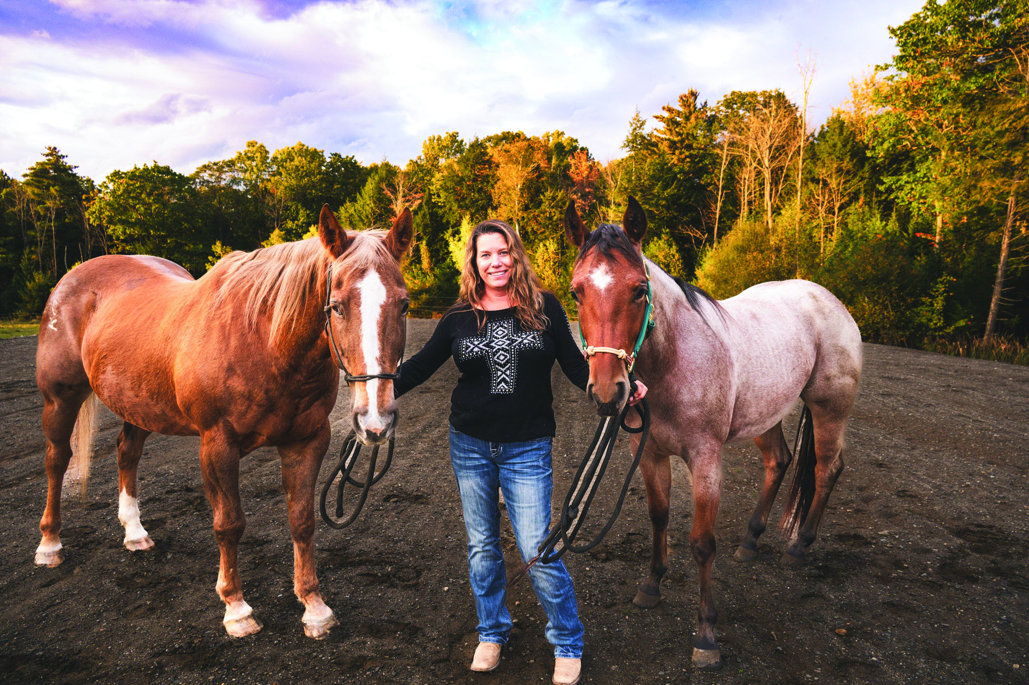 Tanya Condon with horses