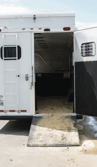 inside of a trailer