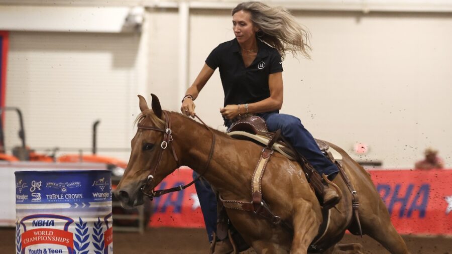 Charmayne James presents a few useful barrel racing drills you can practice at home such as the six-barrel drill and micro-pattern drill.