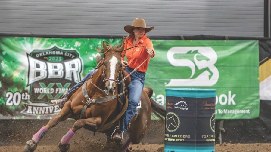 Gracie Beckstrom and MJ Swift Lane shot to the top of the Sweepstakes round with a time of 15.301, the fastest time of the event. Photo by Anonda Rae Photography