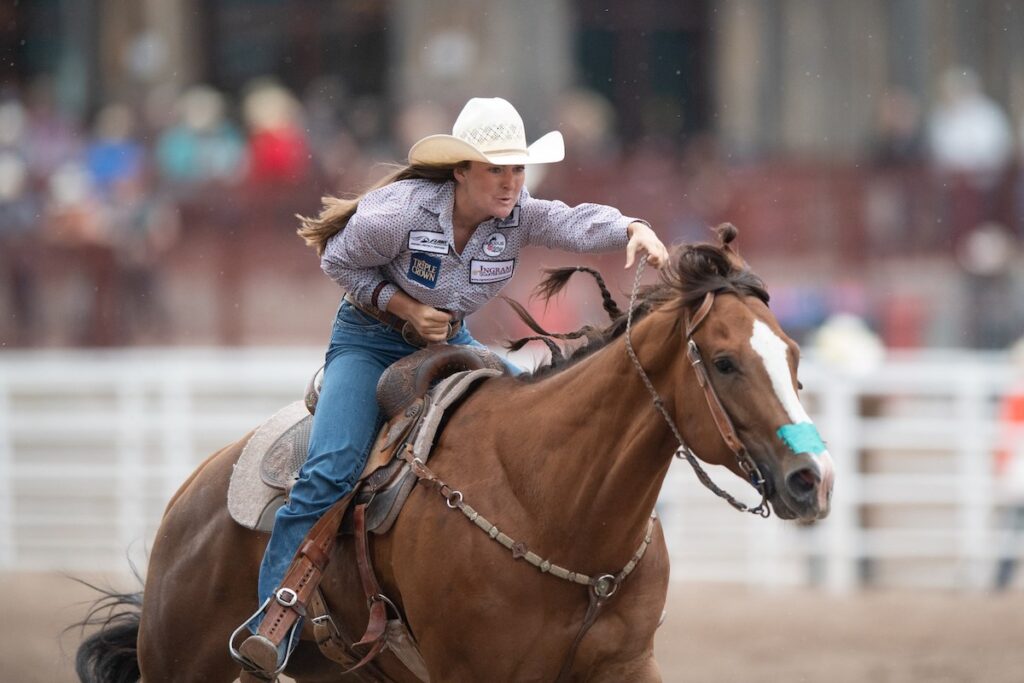 Tayla Moeykens at Cheyenne Frontier Days
