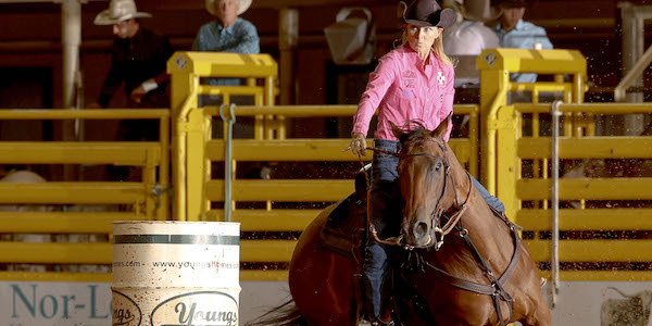 Wenda Johnson turns a barrel on Steal Money
