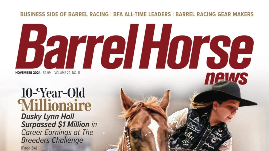 Barrel Horse News November 2024 Cover