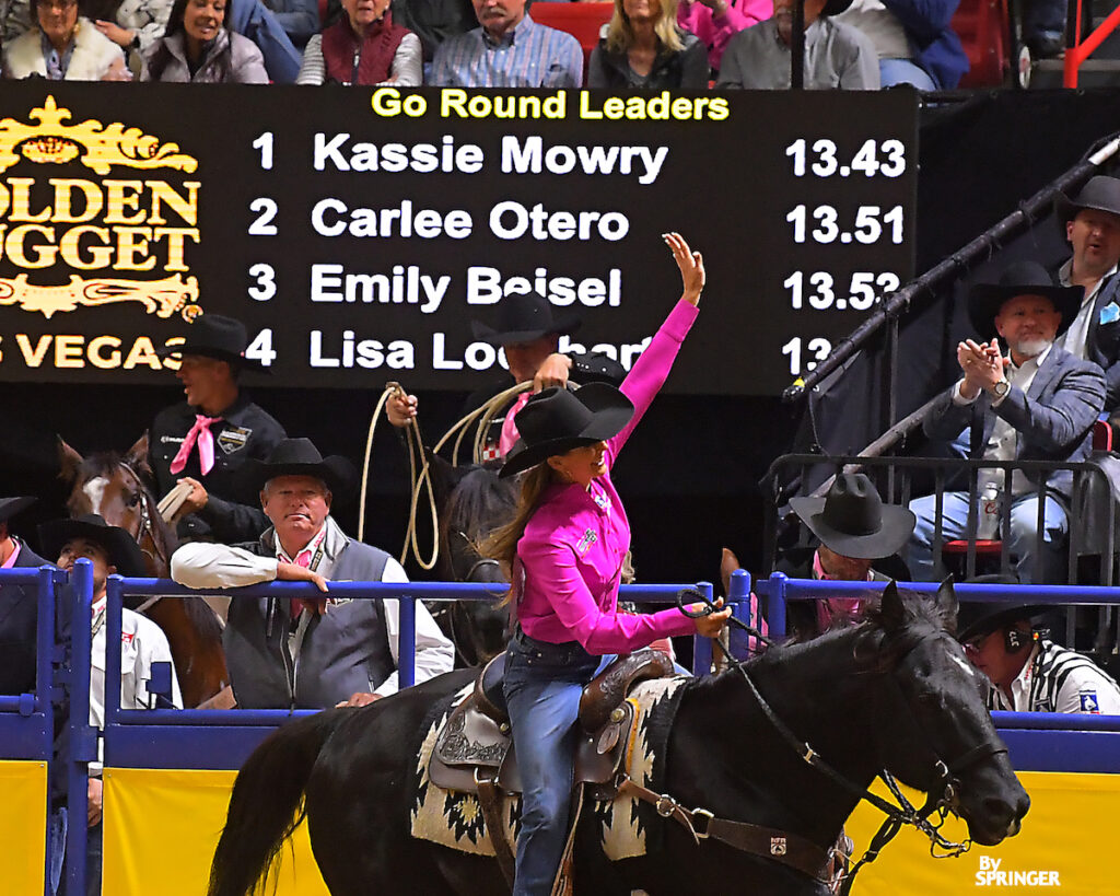 Kassie Mowry takes victory lap
