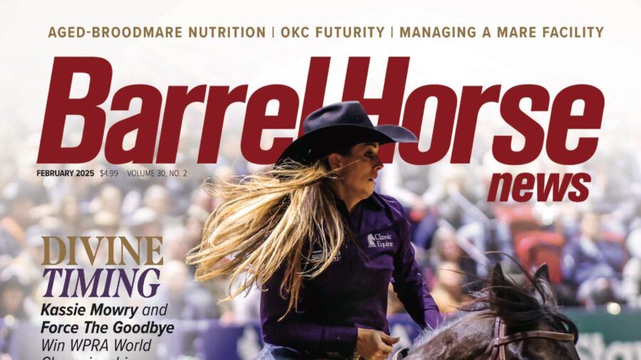 Kassie Mowry and Force The Goodbye win career first WPRA barrel racing world championship. By Katie Navarra