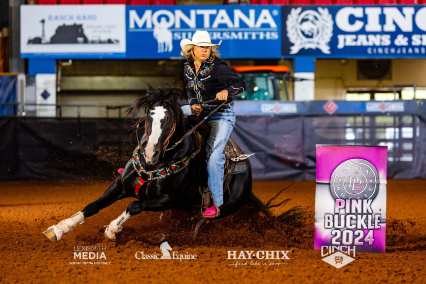 Sellers college rodeoed for Gillette College and the University of Wyoming as an all-around cowgirl, competing in barrel racing, goat tying, breakaway roping and team roping. Photo courtesy of Sellers.