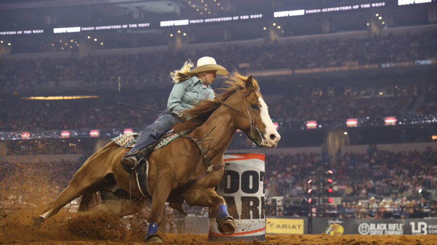 Kindyl Scruggs turning barrel at the WRWC