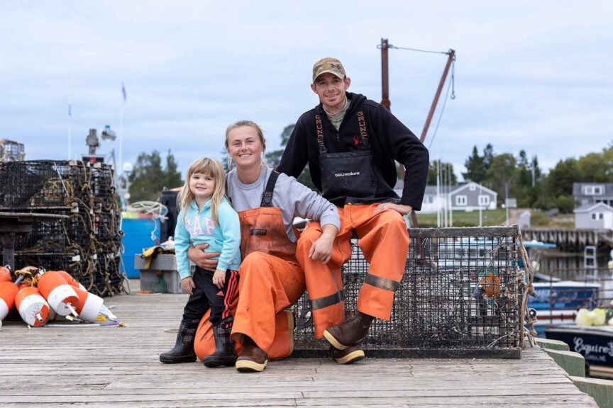 Colson, her husband Adam and their daughter Kale.
