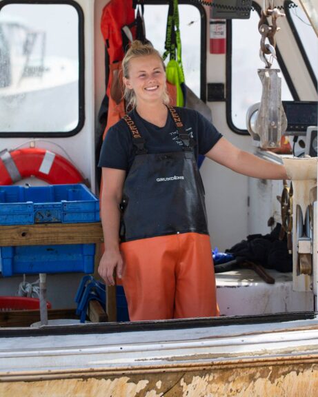 barrel racer and lobster fisher Tomi Colson
