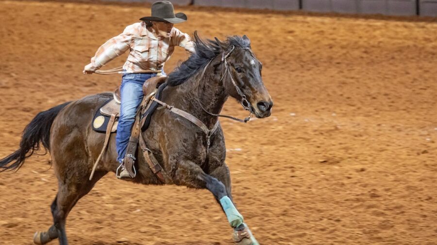 Toria Madsen running home at the 2025 FWSSR
