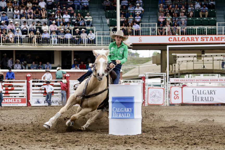 Carlee Otero and AM Regina George at the Calgary Stampede